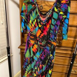Symphony Vibrant Long Sleeve Dress